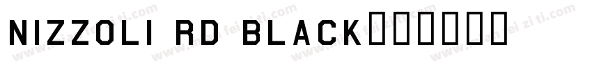 Nizzoli Rd Black字体转换